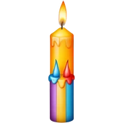 Birthday candle sticker