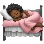Black girl sleeping sticker