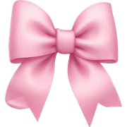 Baby pink bow sticker