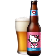 hello kitty  beer sticker