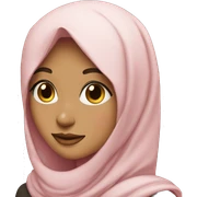 wink hijab girl sticker