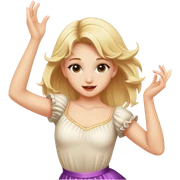blonde girl dancing  sticker