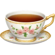 traditional tea cup sticker