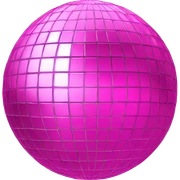 Pink disco ball sticker