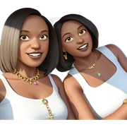 girls in car with jewelry sticker