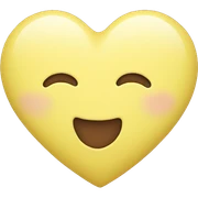 Pastel yellow heart sticker