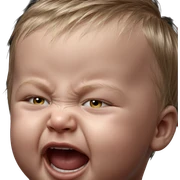 realistic portrait of boy sticker