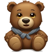 Bear with teddy-bear sticker