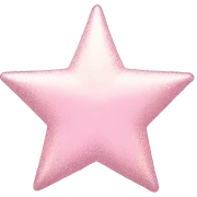 pale pink star sparkle sticker