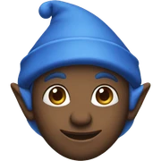 blue elf sticker