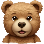 Teddy bear sticker