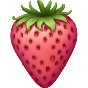 Pink strawberry sticker