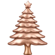 rose gold christmas tree sticker