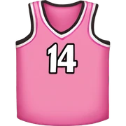 pink basketball jersey with pink bow on it and number 14 on it sticker