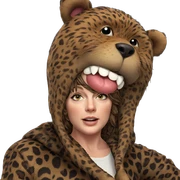 girl in animal costume sticker
