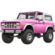 pink ford bronco sticker