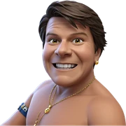 smiling boy with jewelry indoors sticker
