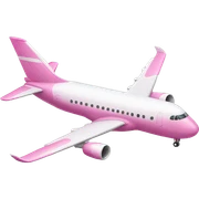 Pink airplane sticker