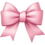 light pink ribbon bow sticker