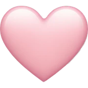 Light pink heart sticker