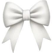White bow  sticker