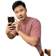 boy with phone indoors sticker