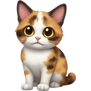 Calico munchkin cat sticker