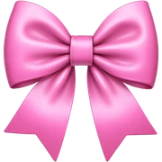 Pink bow sticker
