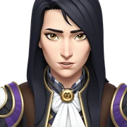caitlyn portrait with ascot sticker