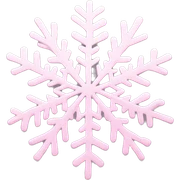 pastel pink snowflake  sticker