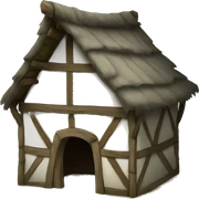 medieval hut sticker