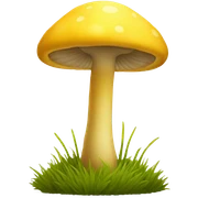 yellow mushroom sticker