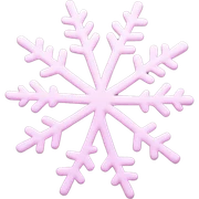 pastel pink snowflake  sticker