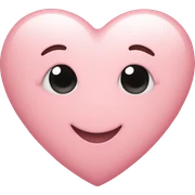 Light pink heart  sticker