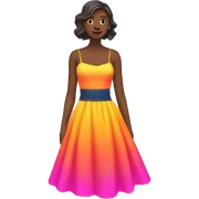 Neon colored dress sticker