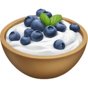 blueberry yogurt bowl sticker
