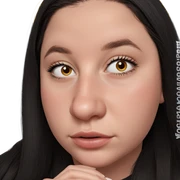realistic portrait of girl sticker