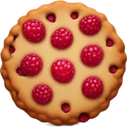 Raspberry cookie sticker