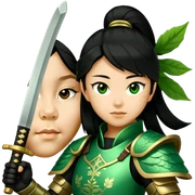 Emerald Samurai sticker