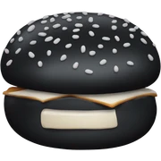 Black bun sticker