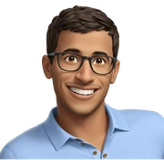 smiling boy in collared shirt sticker