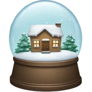 Snow globe sticker