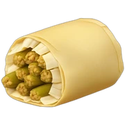 Un tamal con logo de tamales monroy sticker