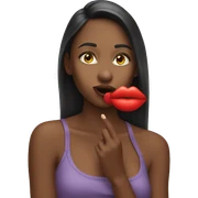 Girl blowing a kiss  sticker