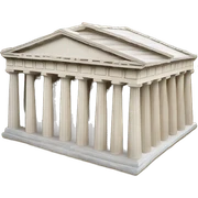 agora greece parthenon sticker