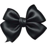 Black bow sticker