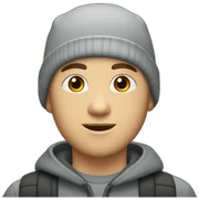 a-28-years-old-bald-caucasian-boy-with-a-beanie sticker