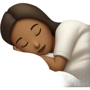 Brunette girl sleeping sticker