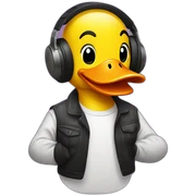 dj duck sticker