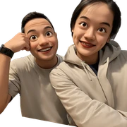 boys smiling indoors together sticker